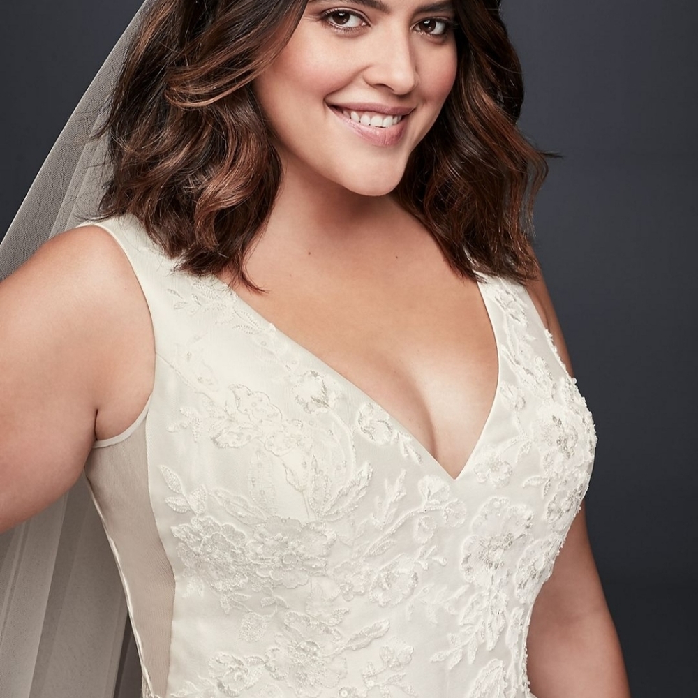 NWT David's Bridal MIKADO AND TULLE PLUS SIZE BALL